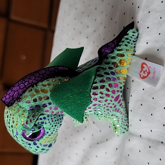 Ty Teenie Beanie Boos Cinder the Dragon Mini Plush - Picture 4 of 5